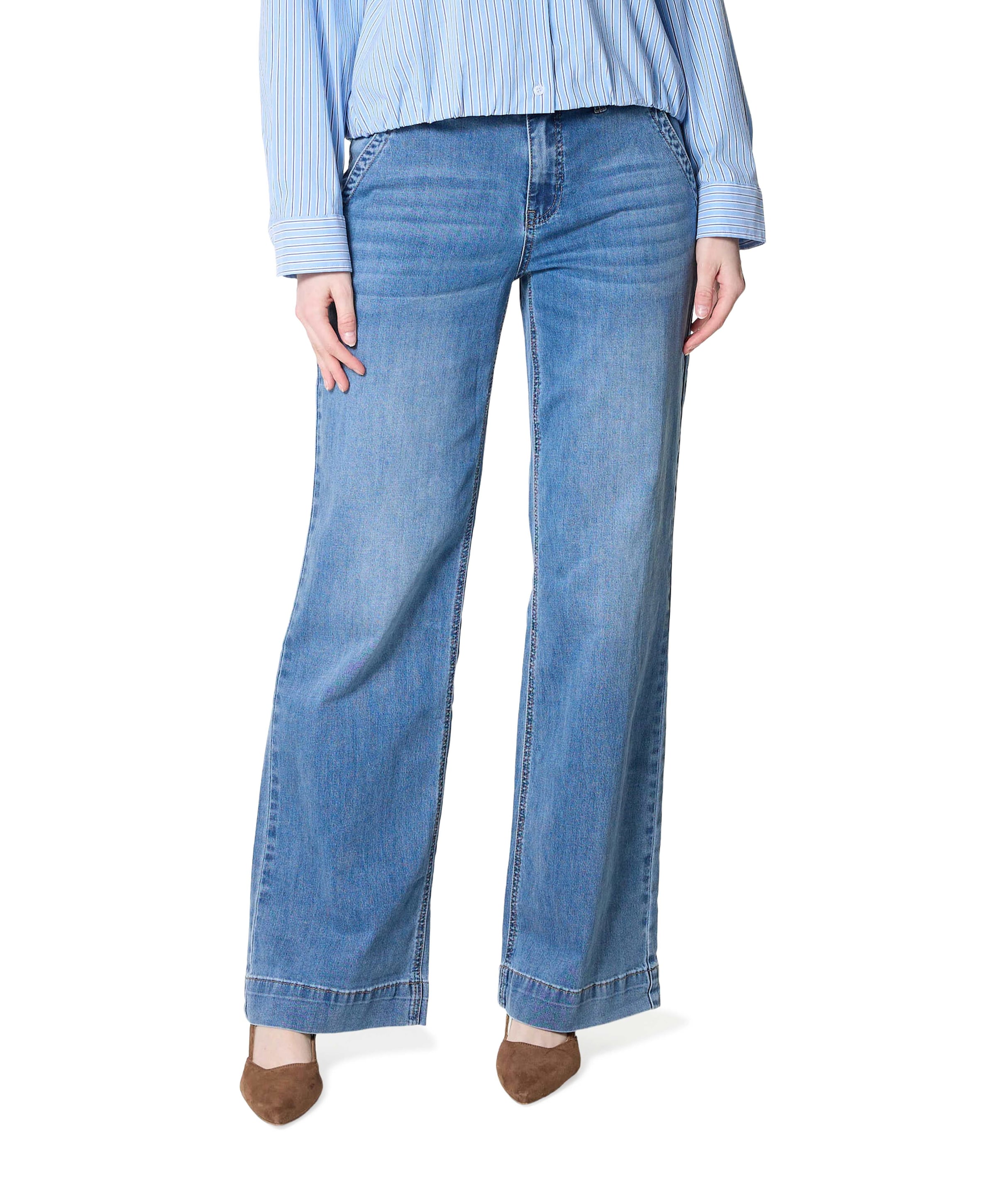 Red Button Colette Slanted Pockets Stone used dames jeans blauw