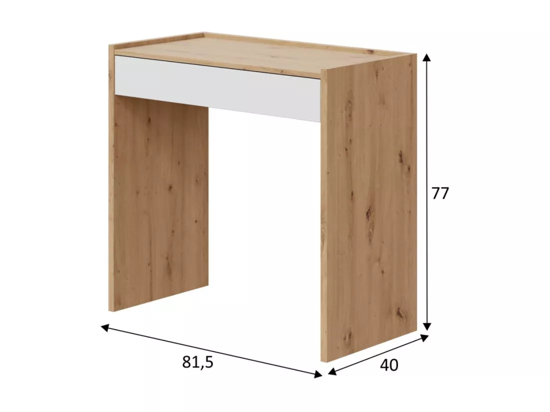 Bureau 1 tiroir Noa - L82 cm