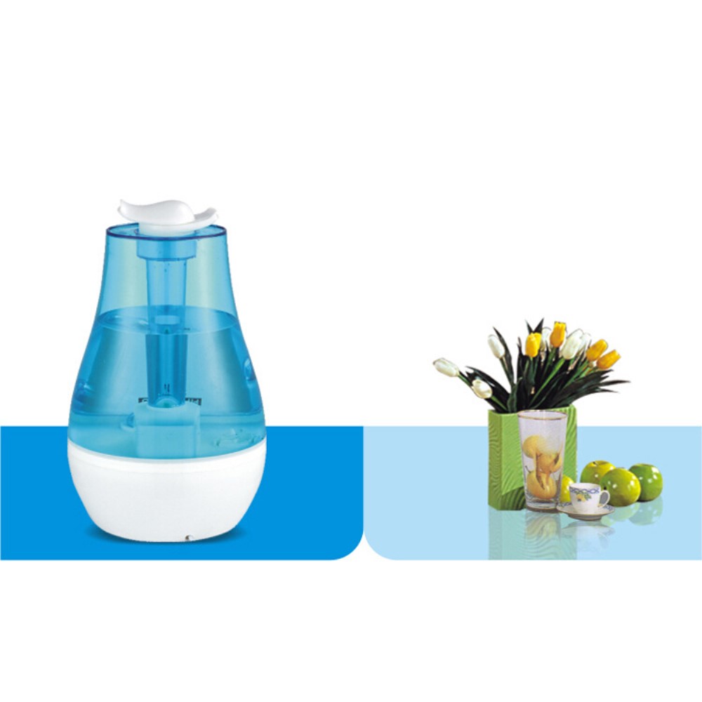 (3L) Ultraschall Luftbefeuchter Aroma Öl Difusser mit LED Beleuchtung - Weiss / Blau