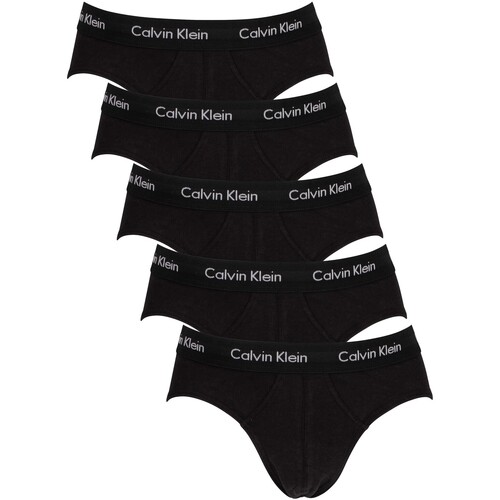 Calvin Klein Jeans - Pack De 5 Braguitas De Cadera Classic Fit Negro