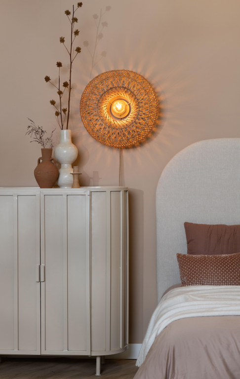 Good&Mojo Arizona wandlamp Ø50 naturel