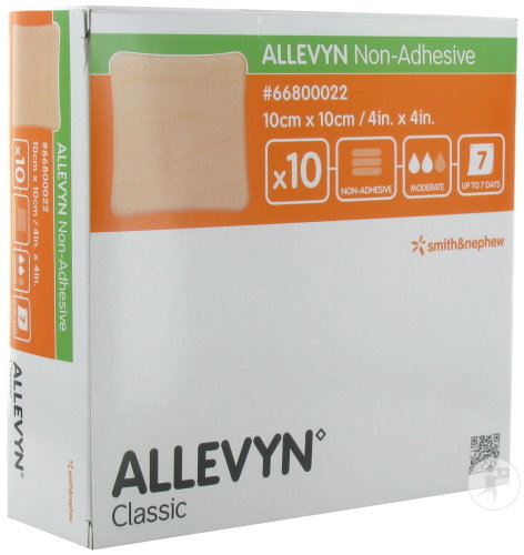 Allevyn Pansement Hydrocellulaire Non-Adhésif 10x10cm Pièces 10 (66800022)