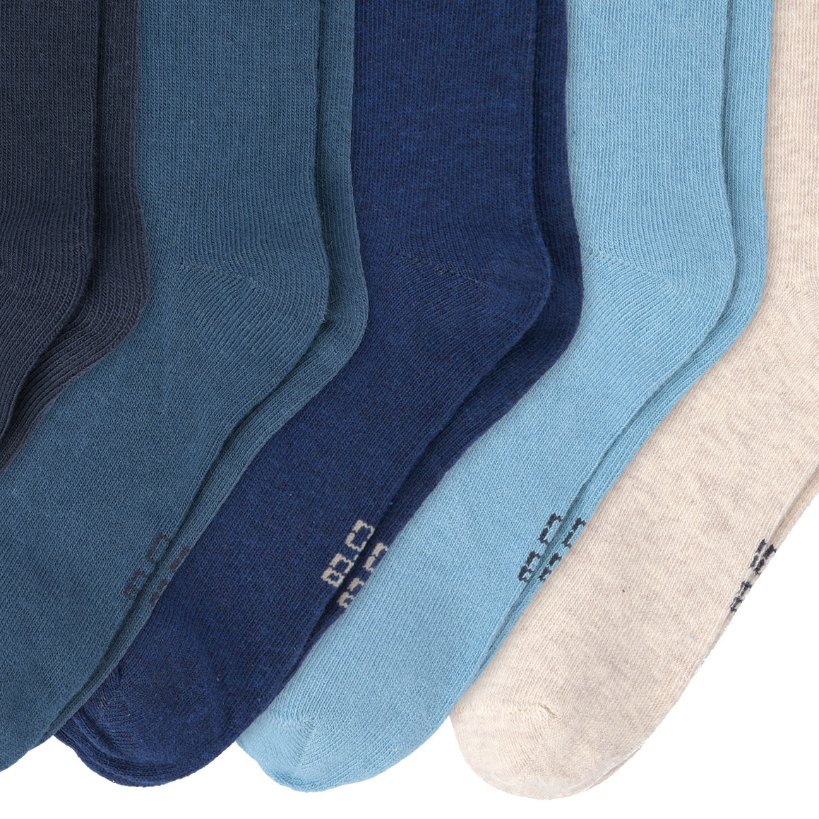 Topolino 5 Paar Kinder Socken in verschiedenen Farben marine / blau / beige