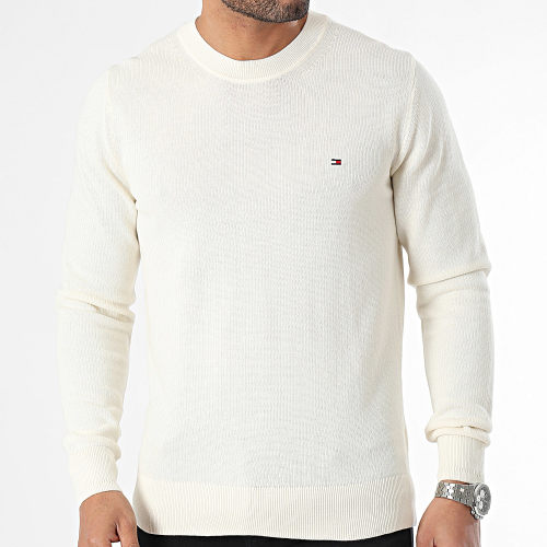 Pull Col Rond Chain Ridge 3511 Beige