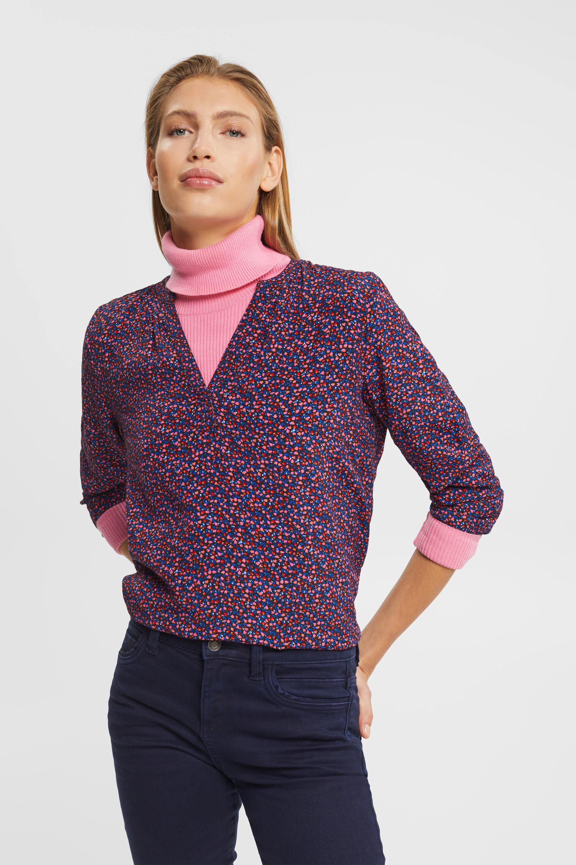 Blouse à motif, en LENZING™ ECOVERO™