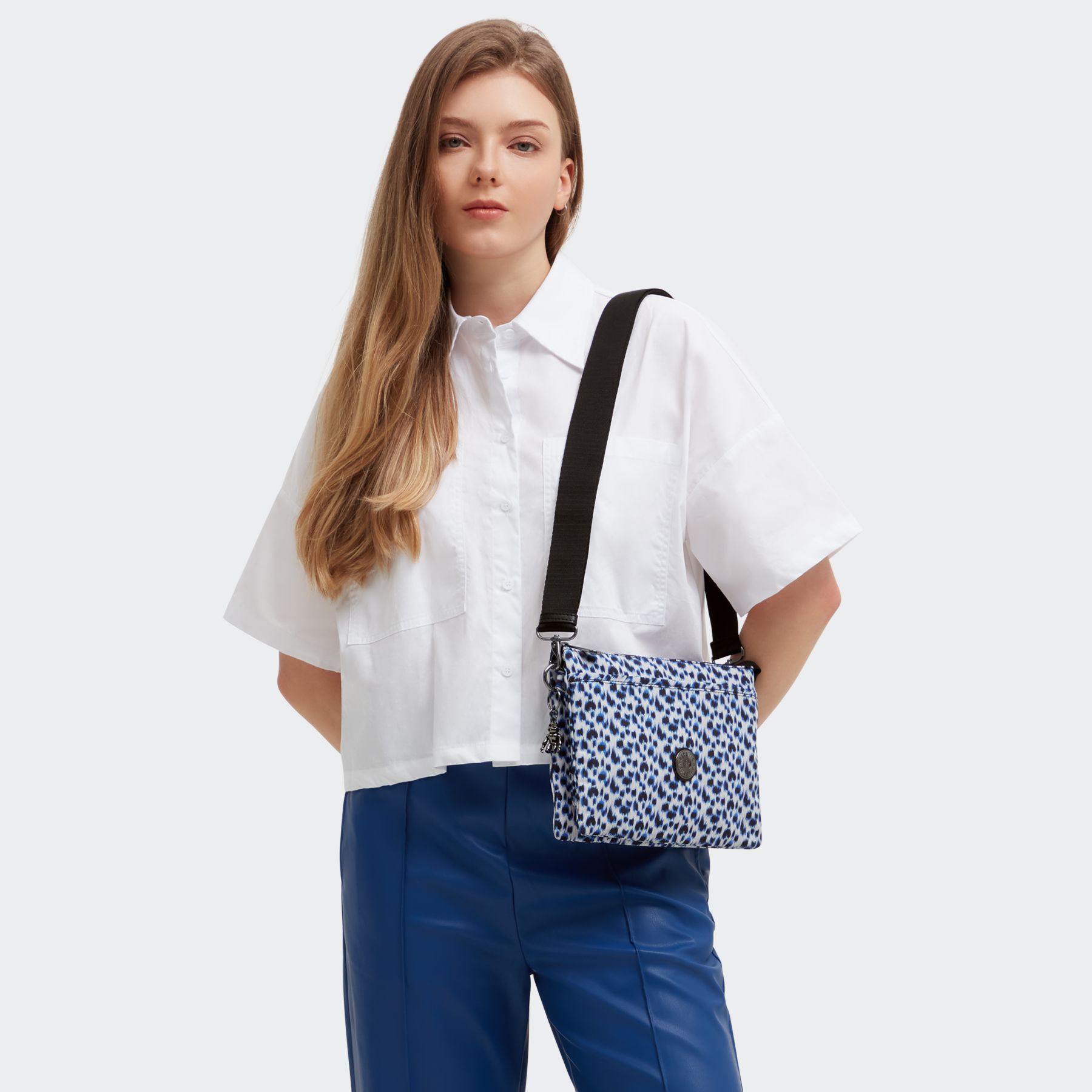 RIRI L Grand sac à bandoulière ajustable amovible - Curious Leopard