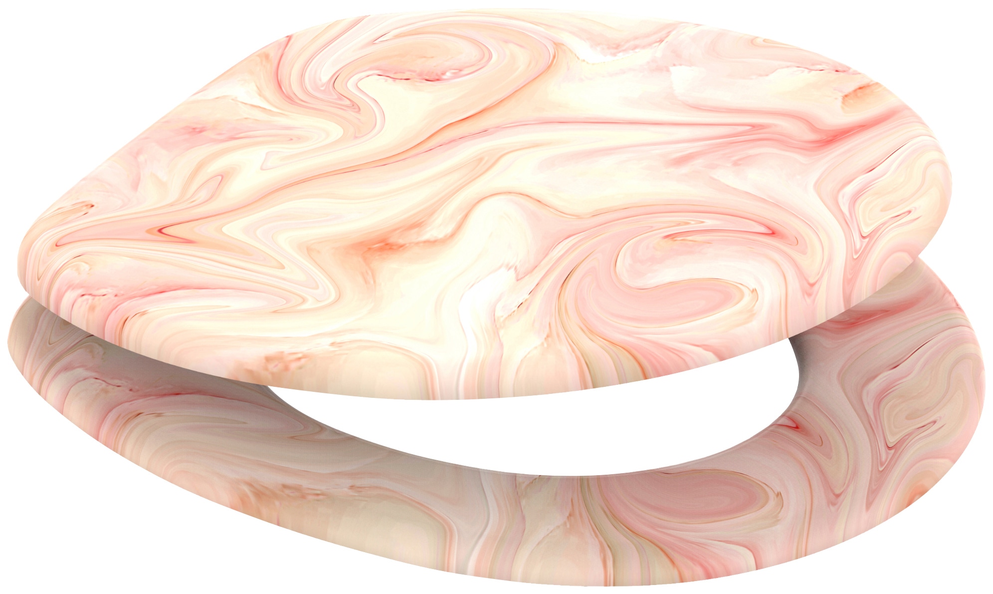 Sanilo WC-Sitz »Marmor Rosa« mit Absenkautomatik, BxL: 37,7 x 42,0 - 47,0 cm