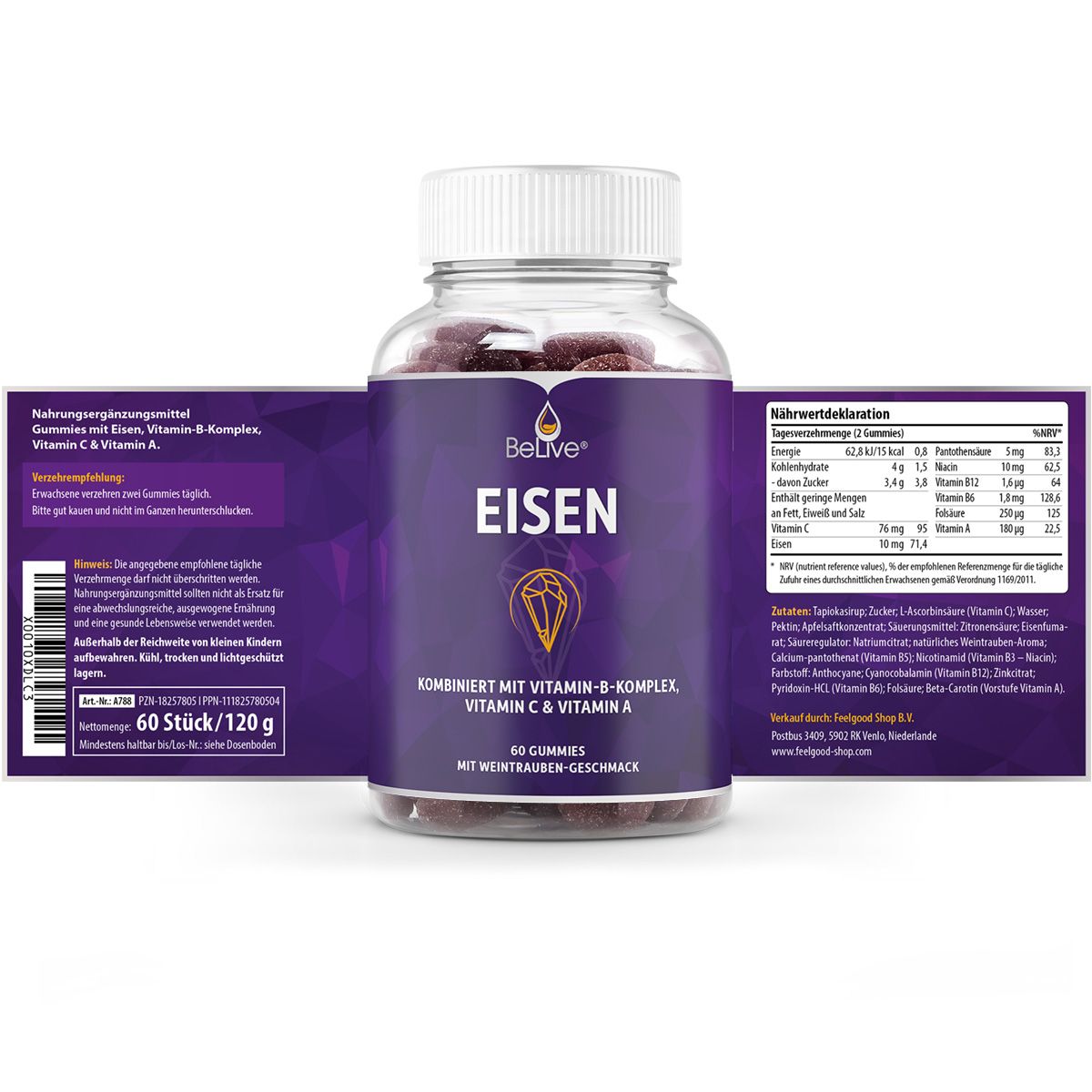 BeLive -  EISEN GUMMIES