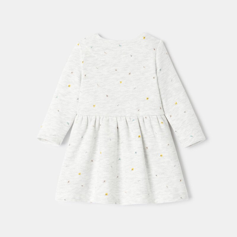 Robe en molleton imprimé blanche naissance Absorba Blanc