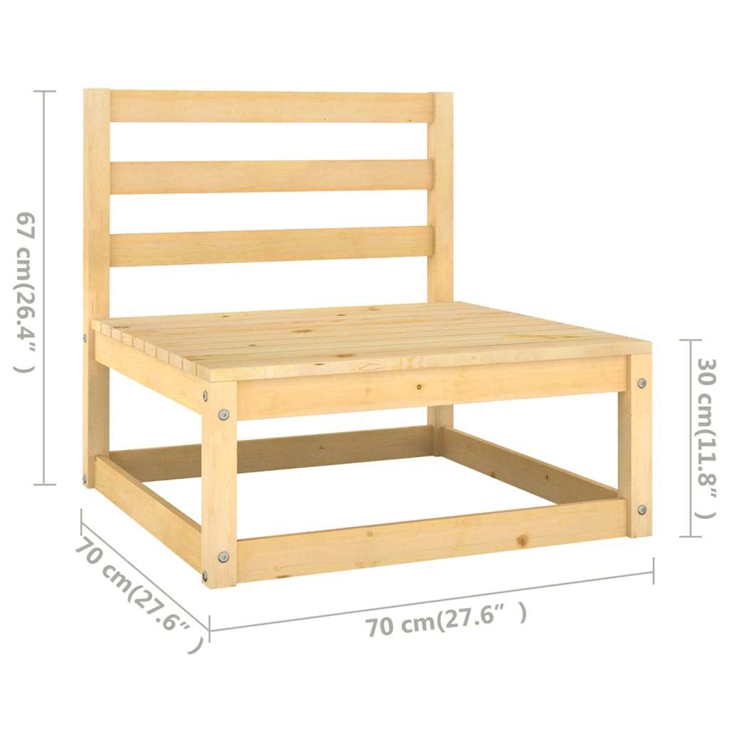 Salon de jardin meuble d'extérieur ensemble de mobilier 10 pièces avec coussins anthracite pin massif