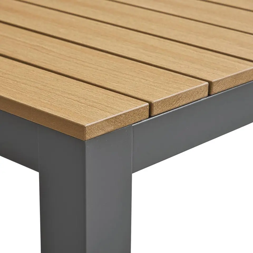 Tuintafel Toulon - antraciet - 74x212x100 cm