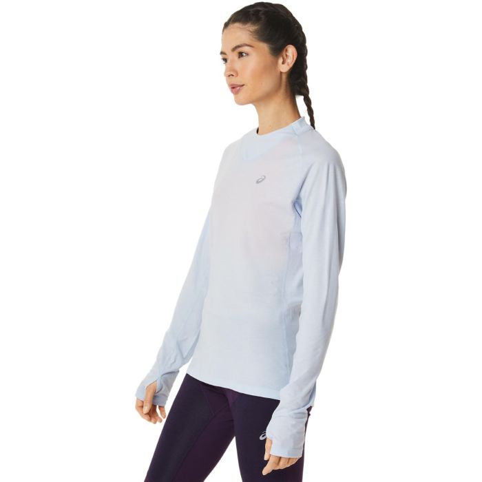 Asics Dame T-shirts Winter Run LS Top Blå