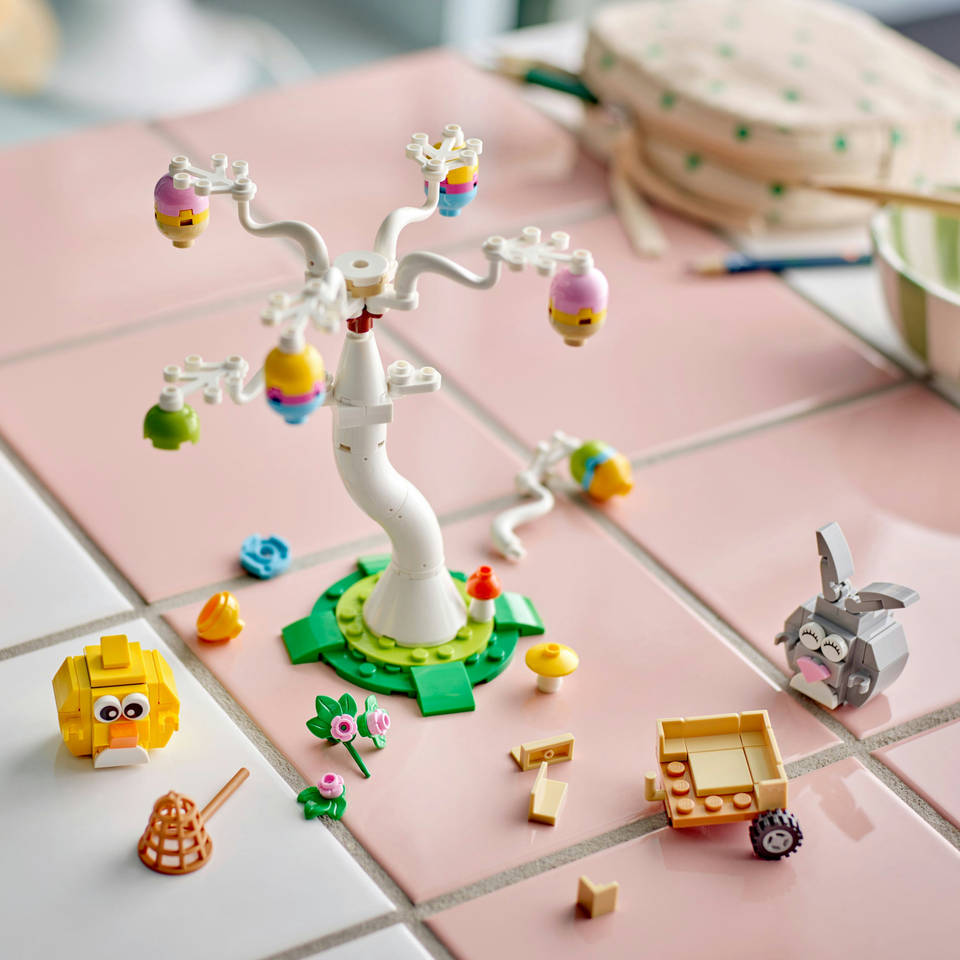LEGO eieren zoeken met konijn en kuiken 40808
