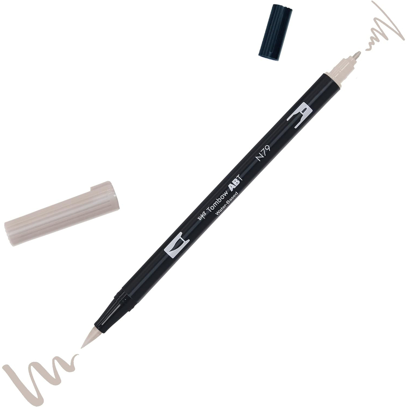 Tombow Pinselstift Dual Brush Pen ABT, N79 - warm gray 2