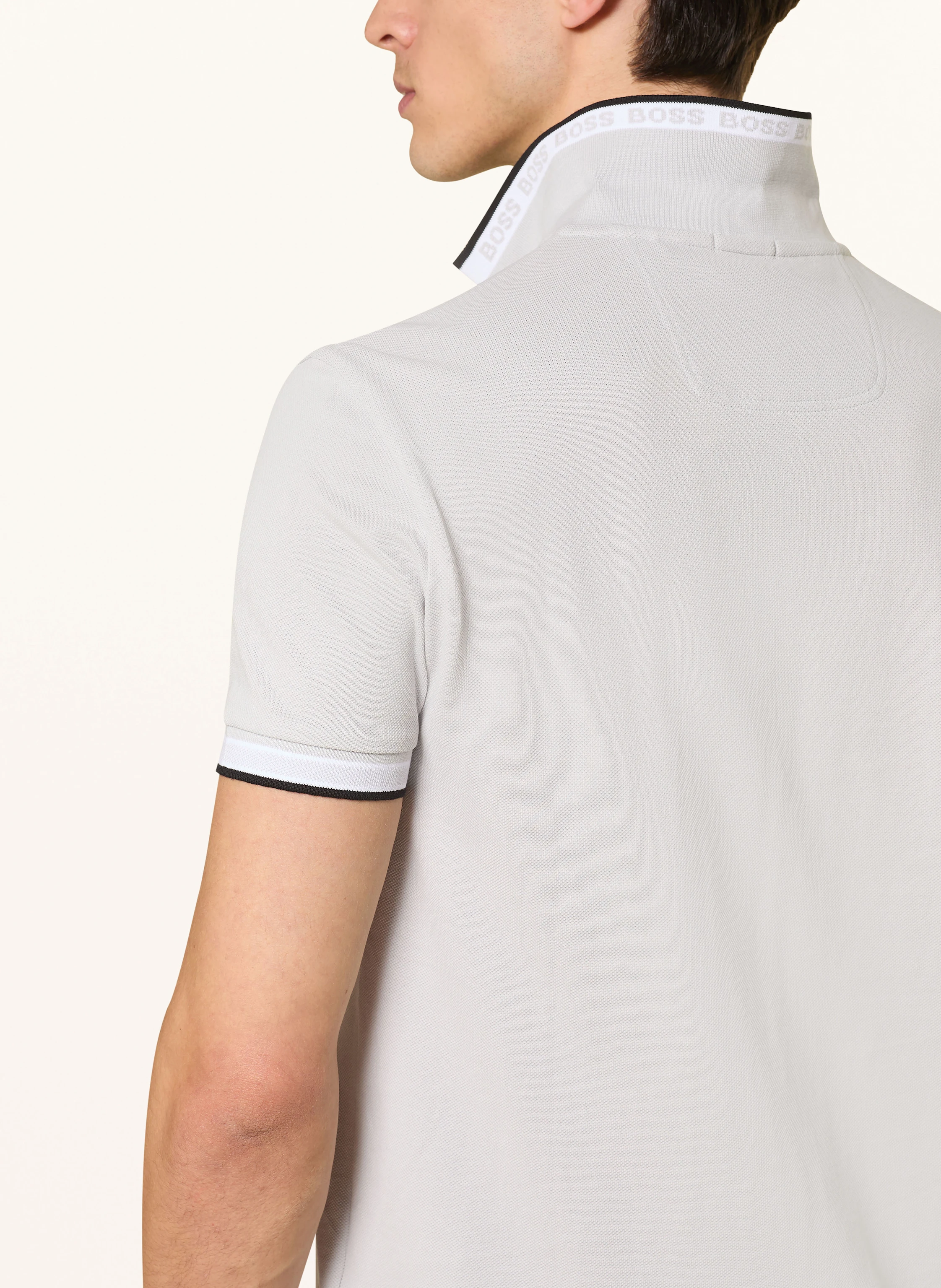 BOSS Piqué-Poloshirt PADDY CURVED Regular Fit