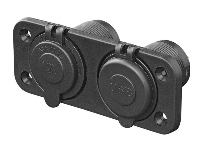 ProPlus 12V stopcontact en snelle USB laders inbouwkit