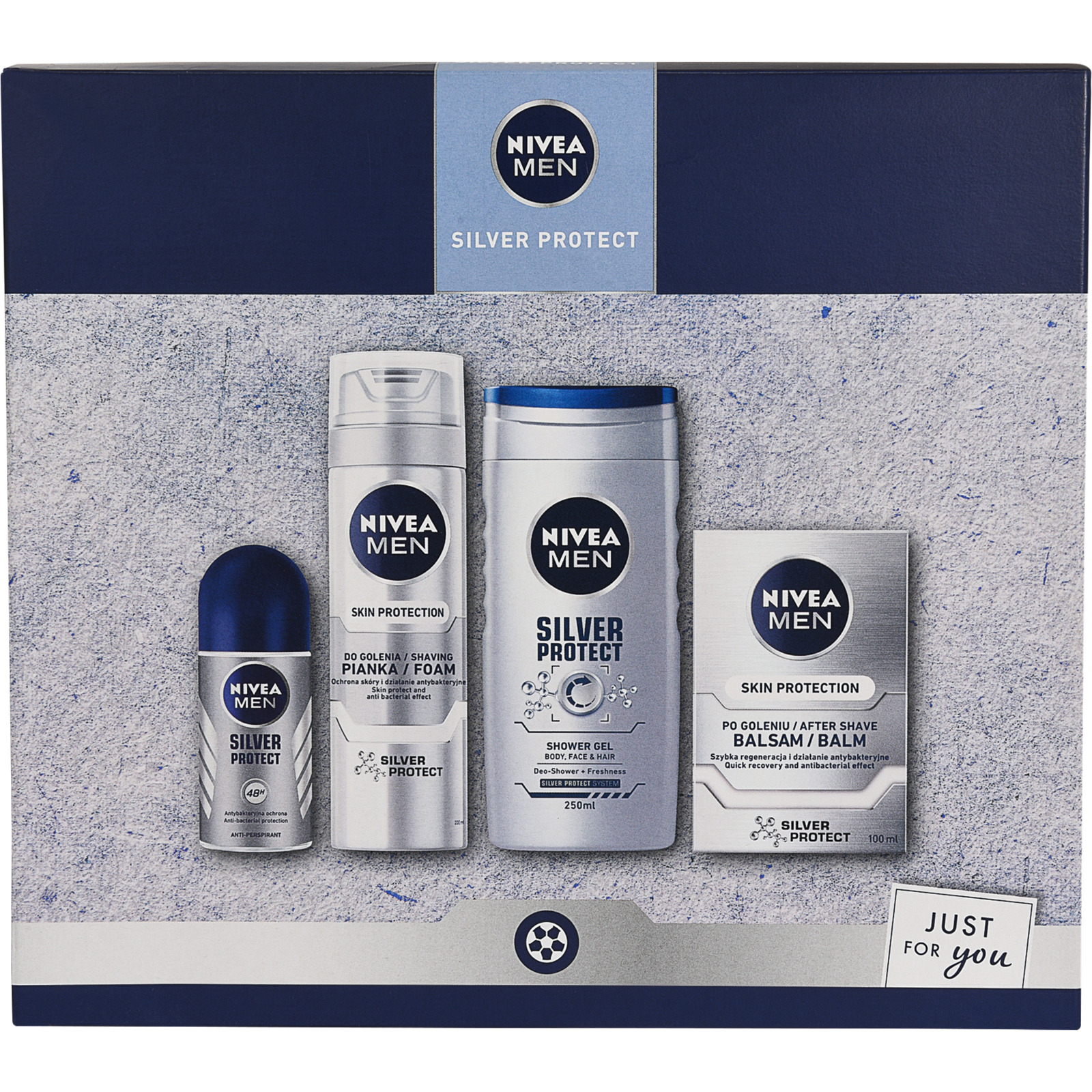 Nivea Pflegeset Silver, 4-teilig