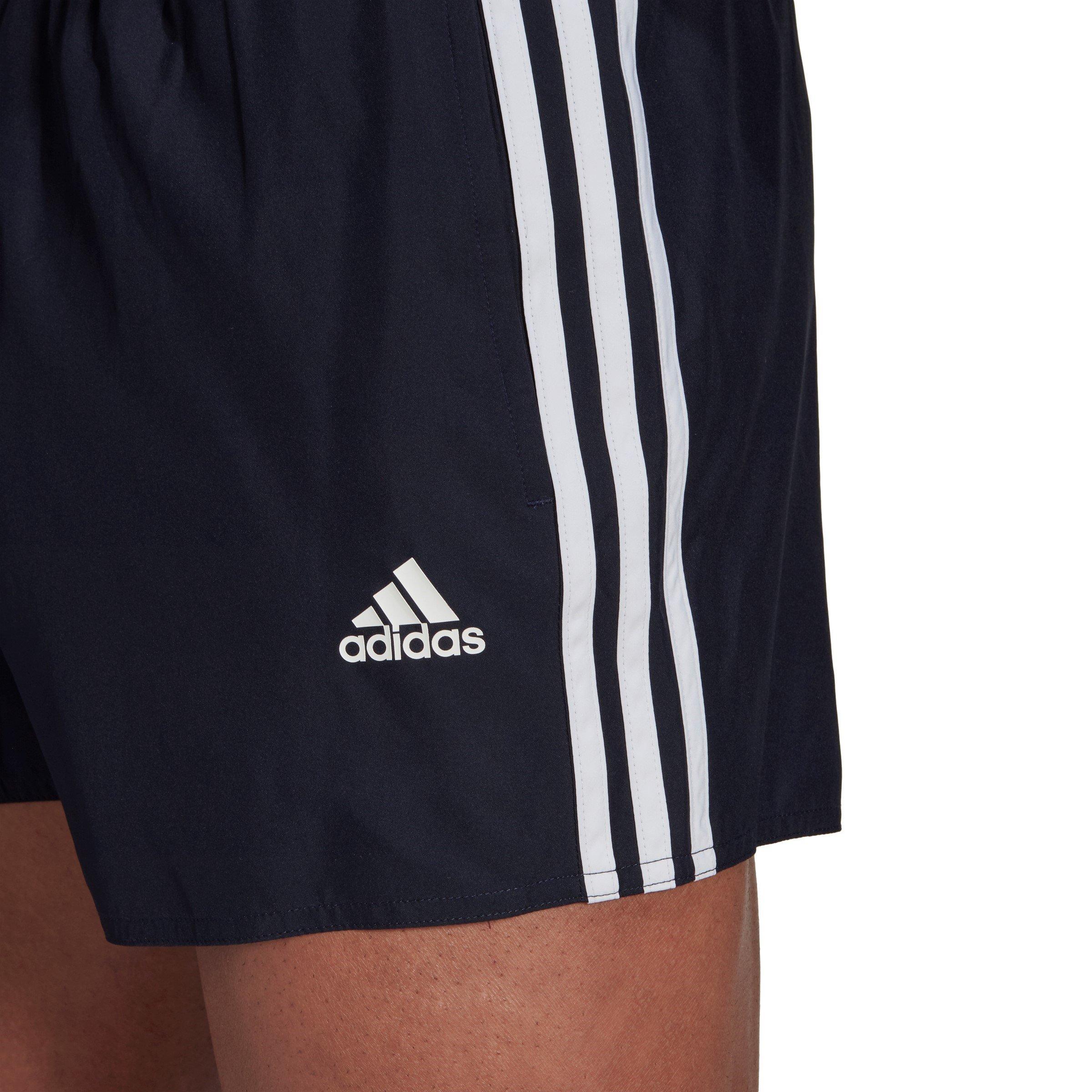 adidas 3 Stripe Swim Shorts Mens