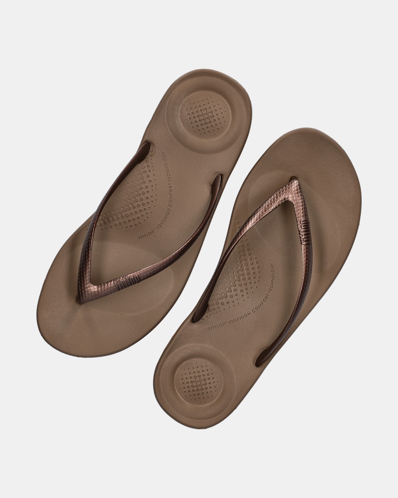 Fitflop Iqushion Ergonomic Slippers  - brons