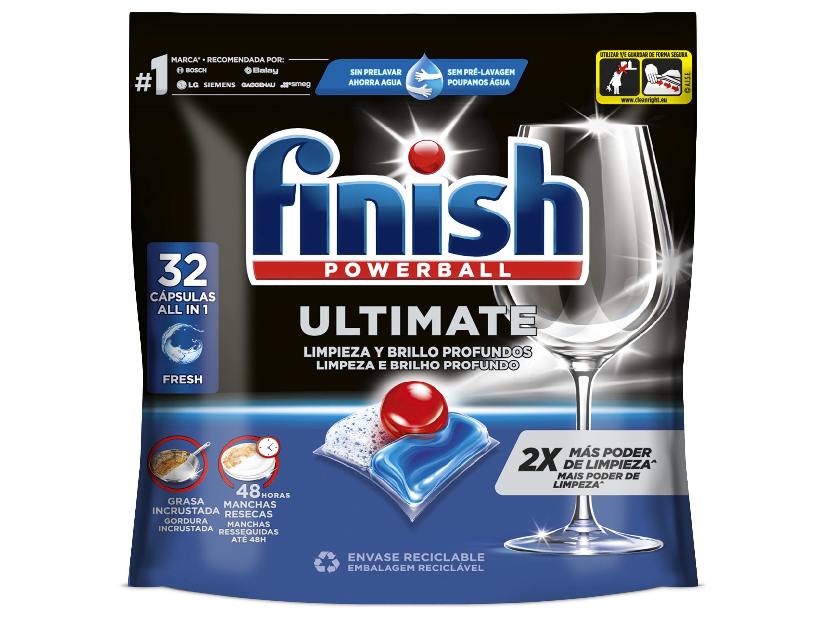 DETERGENTE LOIÇA MÁQUINA FINISH ULTIMATE 32P