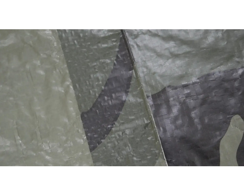 Geweven zeildoek 90 g/m² groen/zwart 2x3 m
