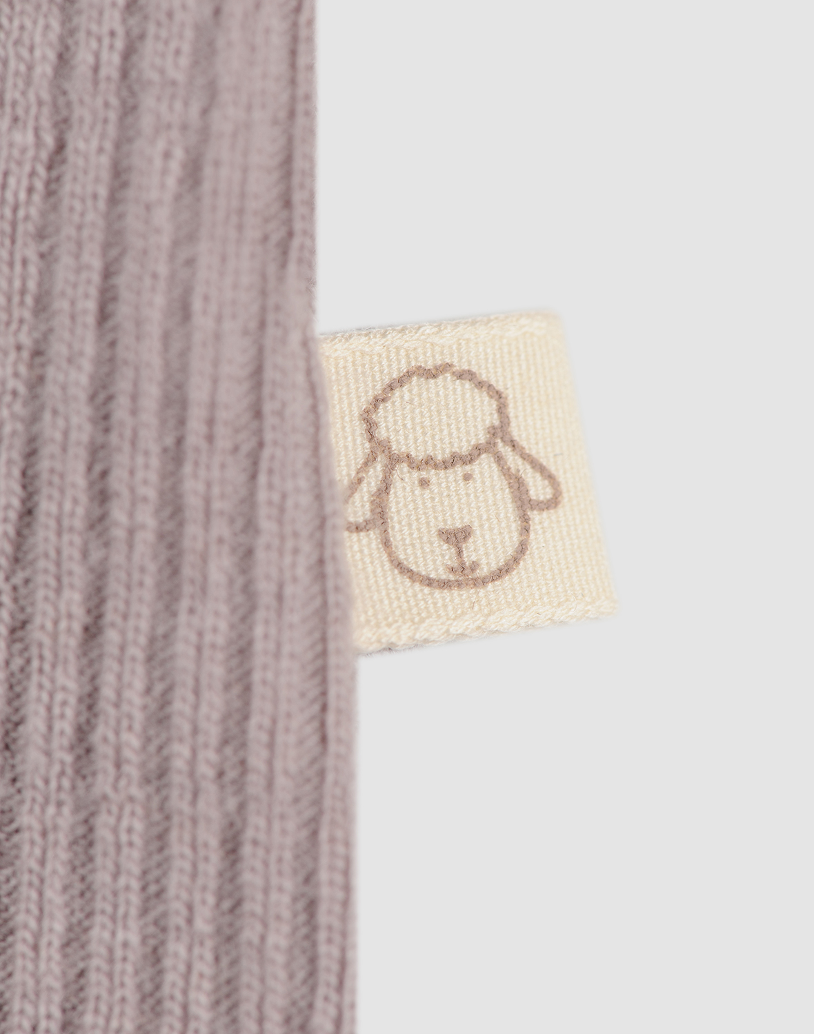Jurk met ruches van merinowol voor baby's