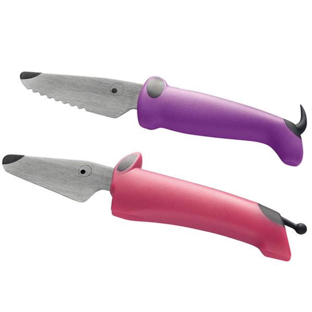 Børnekokkeknivsæt Pink/Lilla