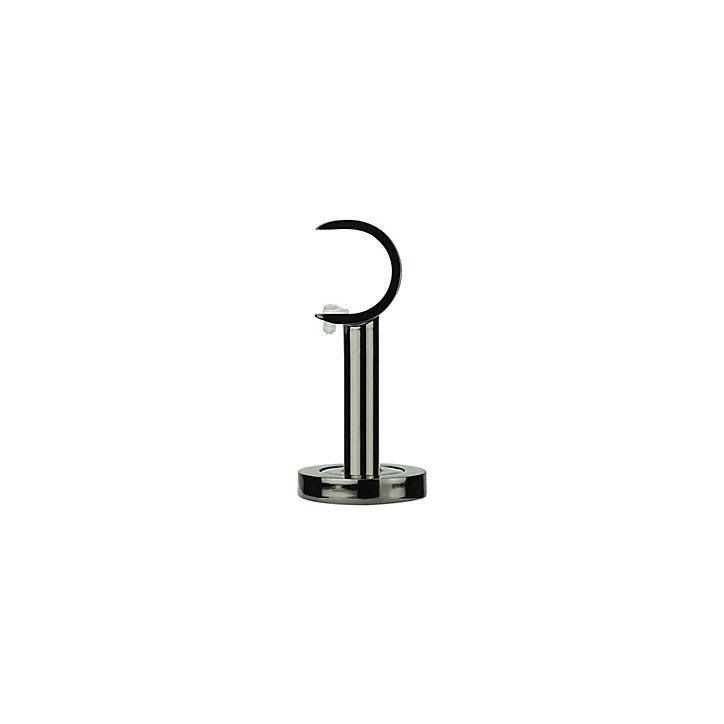 Support court pour barre à rideau GoodHome 28 mm Kimlos noir