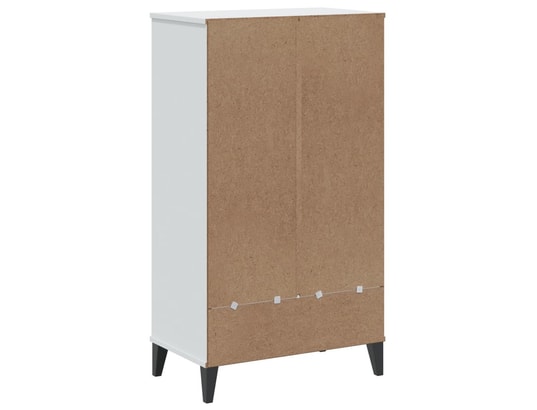 VIDAXL - Armoire à chaussures viken blanc bois de pin solide
