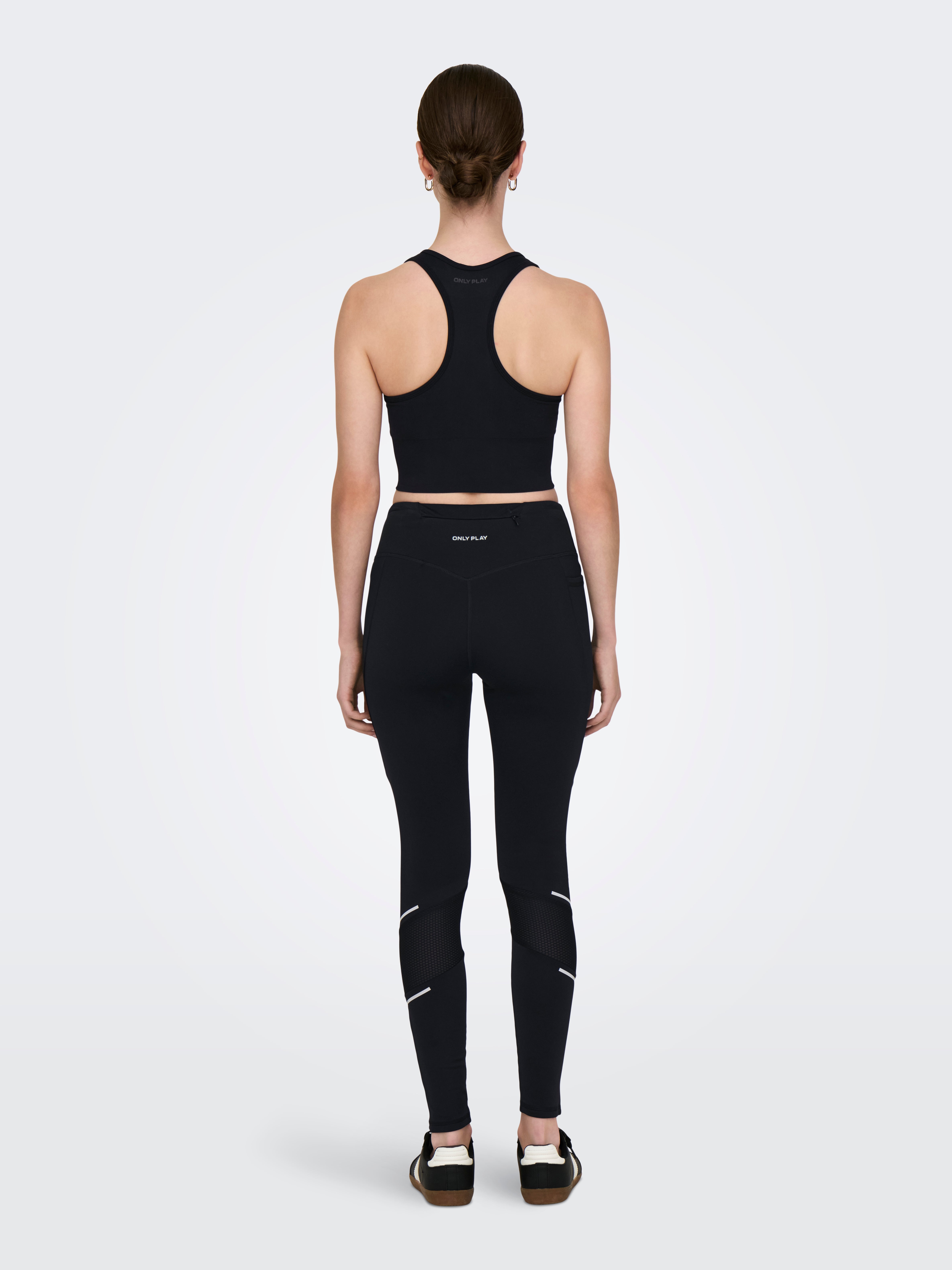 ONPRYA-2-TRACK Hohe Taille Slim Fit Sportleggings Black