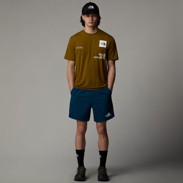 T-shirt THE NORTH FACE GRAPHIC BOXES FOUNDATION SS TEE MOSS GREEN