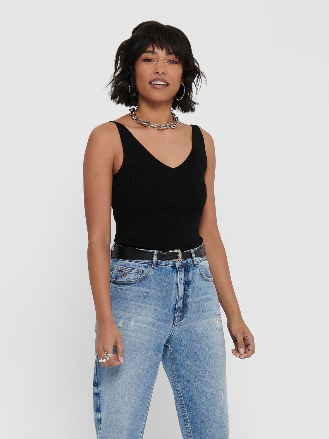 JDYNANNA Gestricktes Oberteil Black