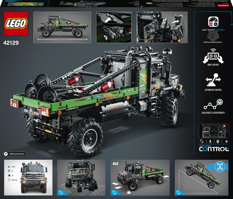 LEGO Technic 42129 Firhjulstrukket Mercedes-Benz Zetros offroadtruck