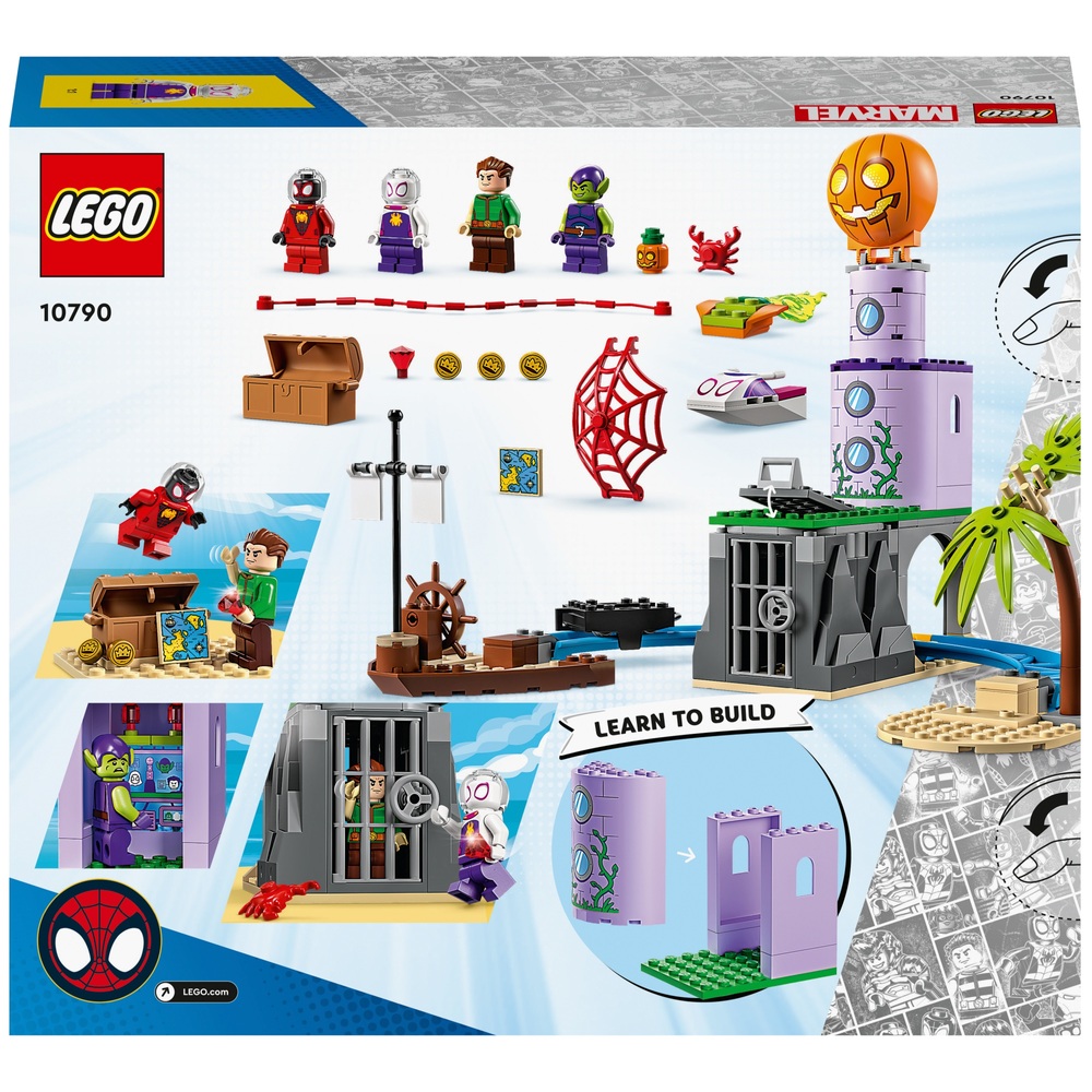 LEGO Marvel 10790 Spidey und seine Freunde: Spider-Mans Team am Leuchtturm des Grünen Kobolds