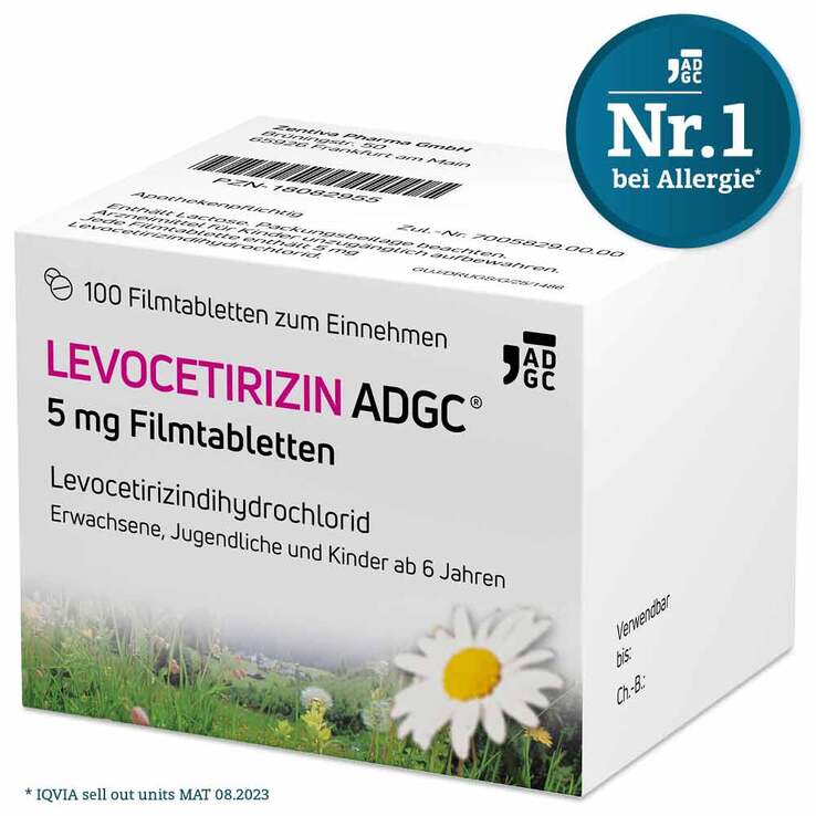 LEVOCETIRIZIN ADGC 5 mg Filmtabletten, 2x100 St
