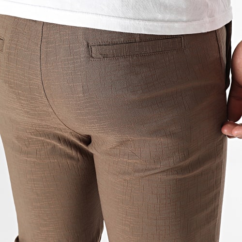 Pantalon Chino Slim Marron