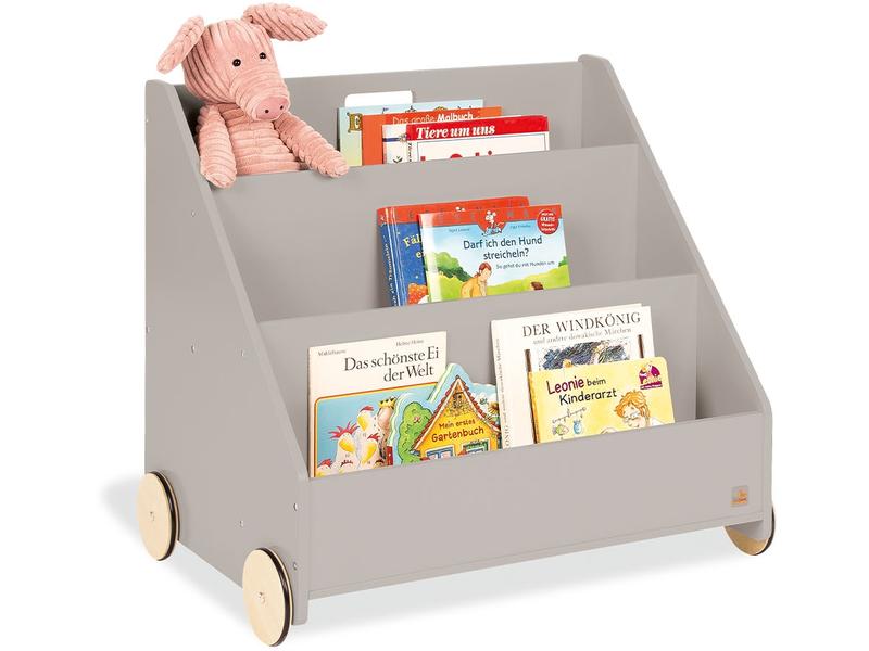Pinolino Bücherregal Lasse Kinder-Bücherregal mit Rollen