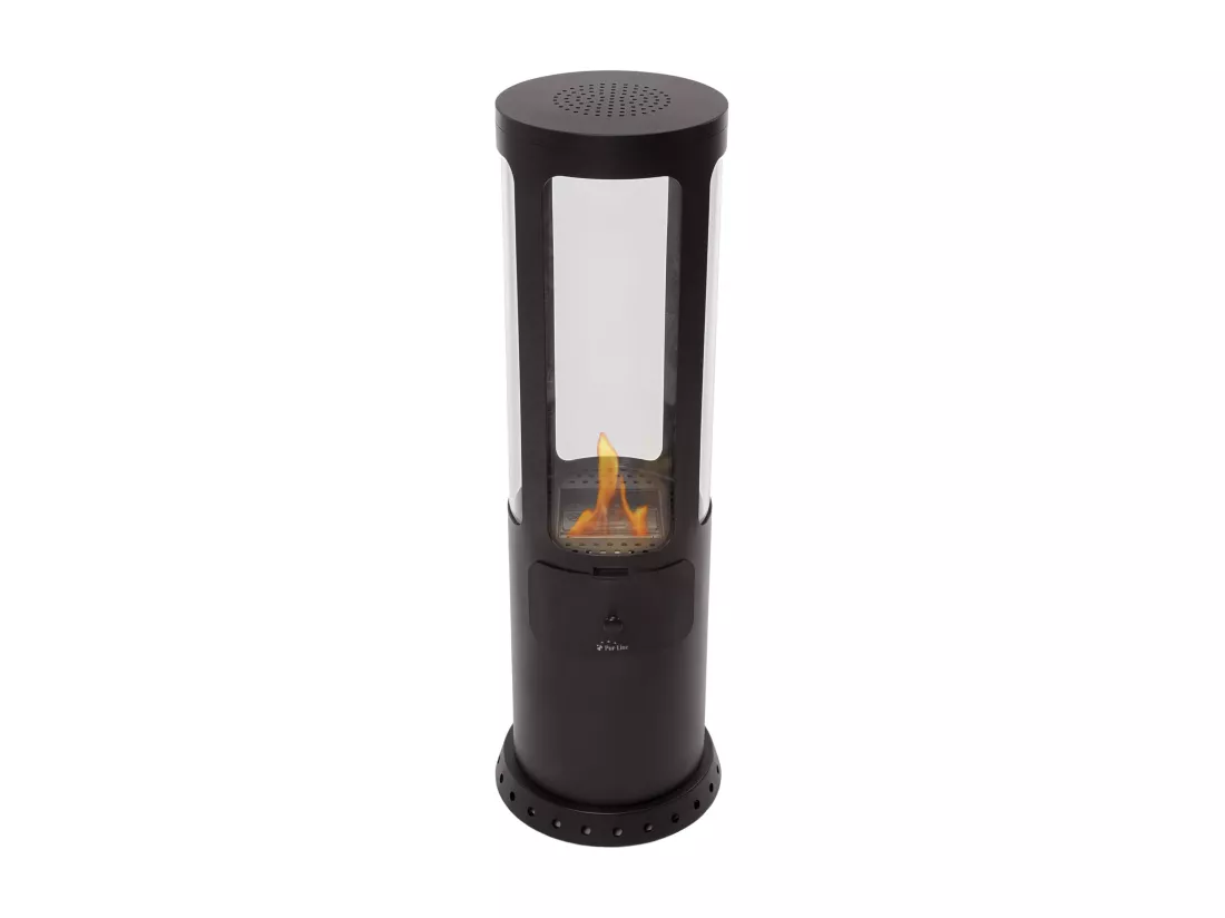 Poêle à éthanol 3kW en acier noir