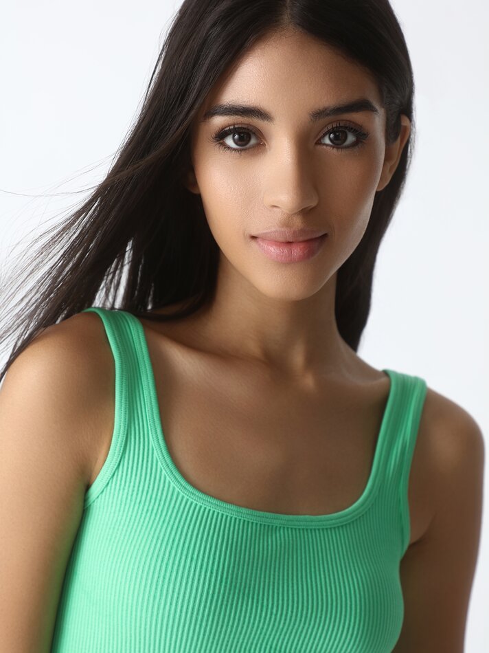 Top sem costura - Verde fluorescente