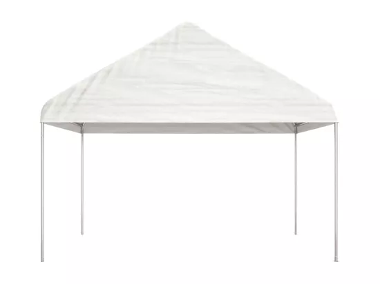 Belvédère avec toit blanc 11,15x4,08x3,22 m polyéthylène