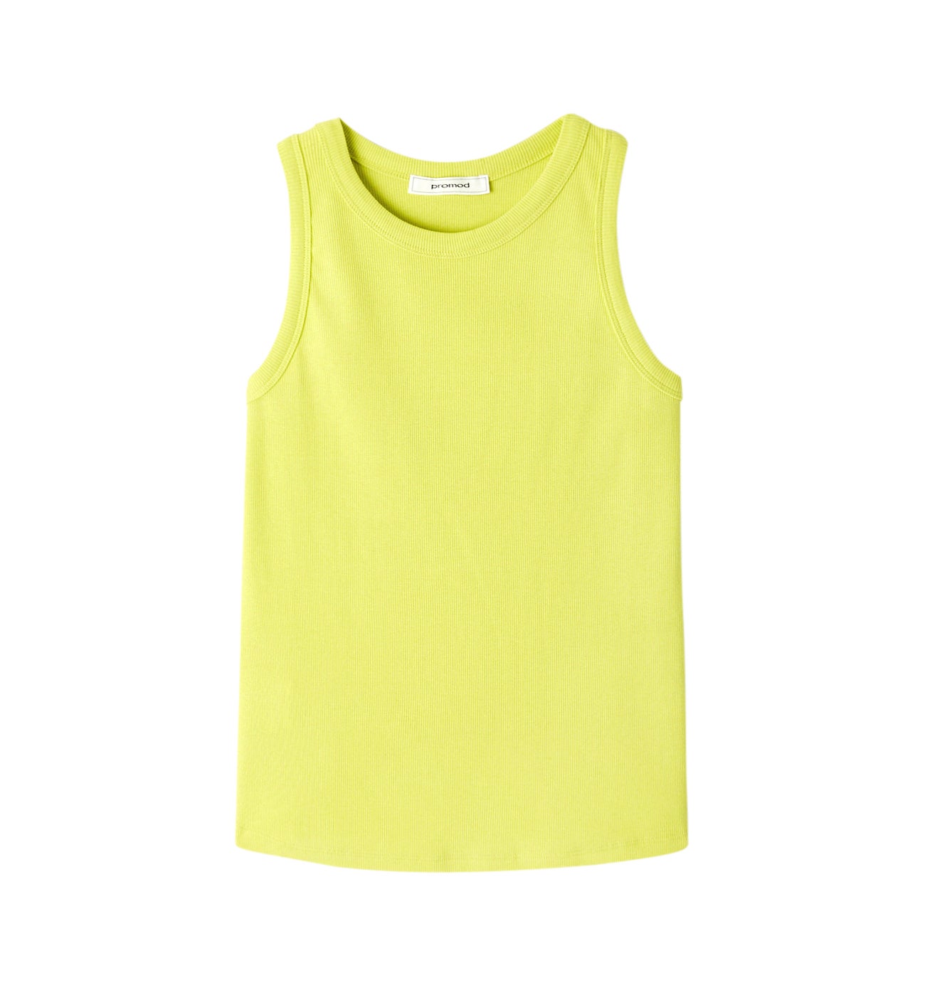 Débardeur en jersey uni Femme - Vert anis