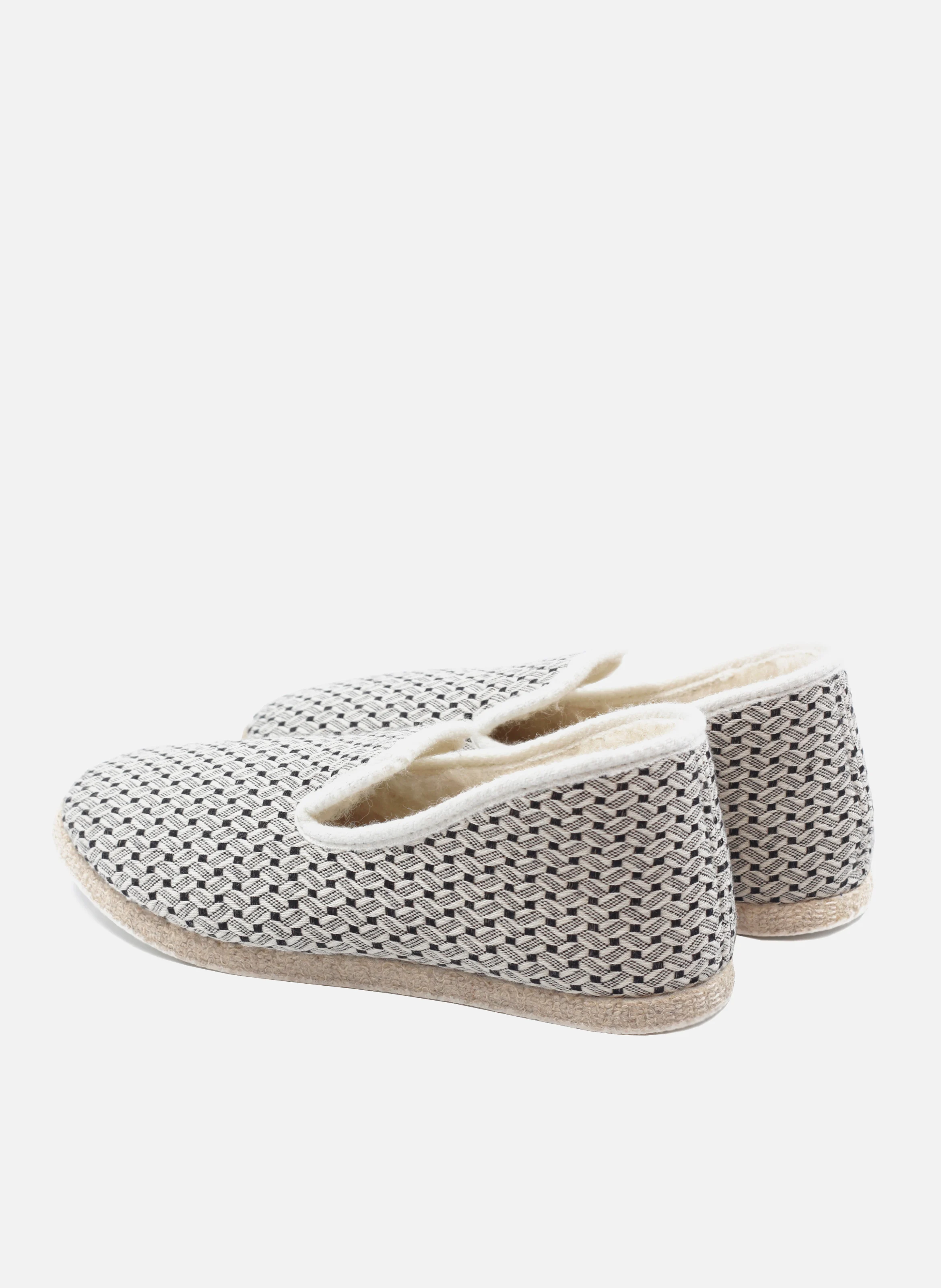 Charentaises tissu | Blanc