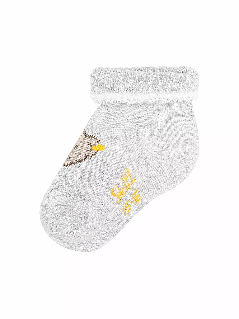STEIFF Baby Socken soft grey melange hellgrau