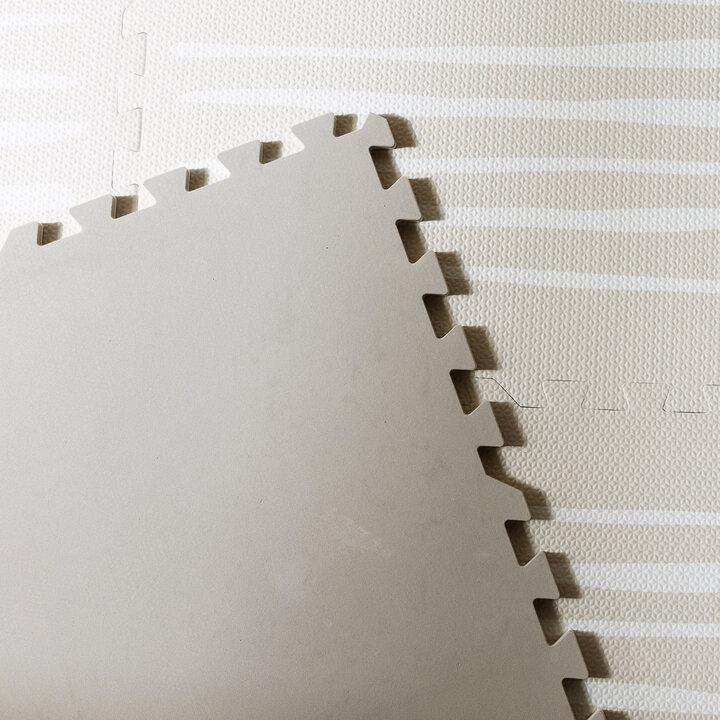 Foam puzzelmat - Alfie Stripes Grijs/Beige