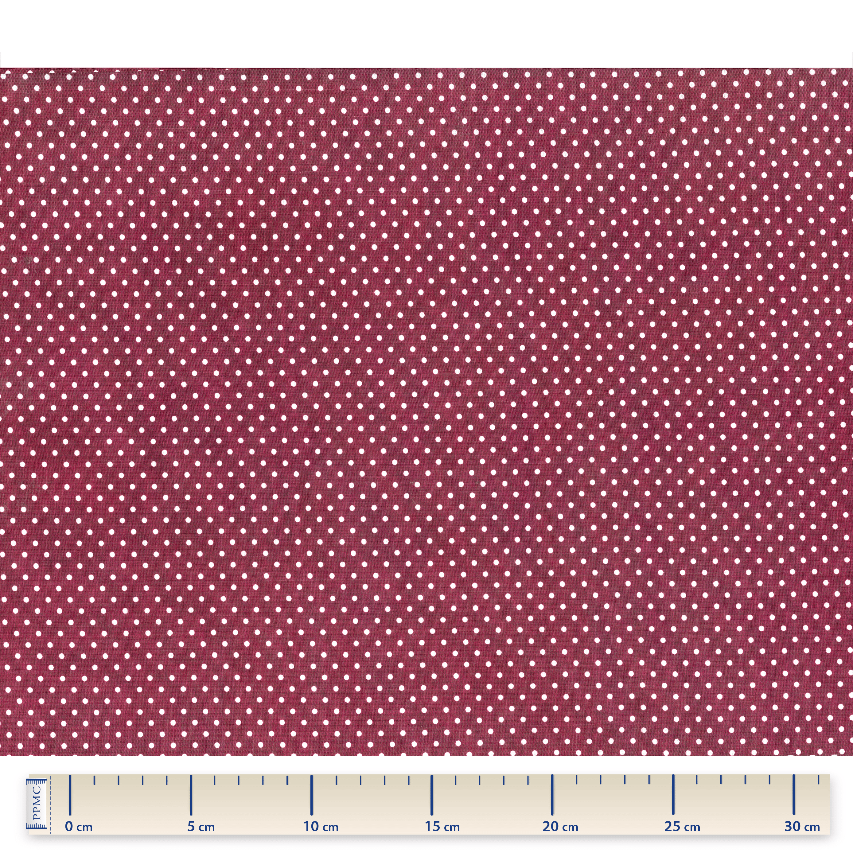Tissu Coton Au Mètre Pois Bordeaux Ex1012