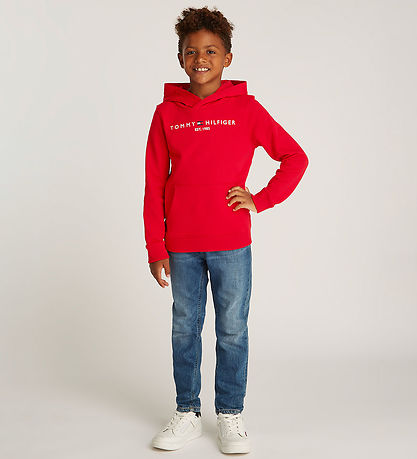 Tommy Hilfiger Kapuzenpullover - Primärrot