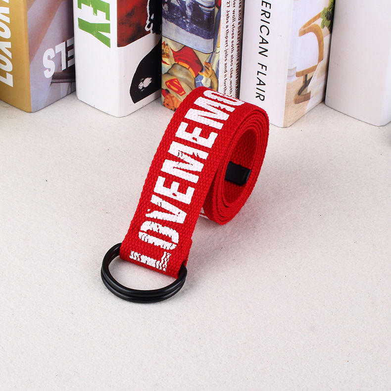 Rofuka - Nylon riem met letters