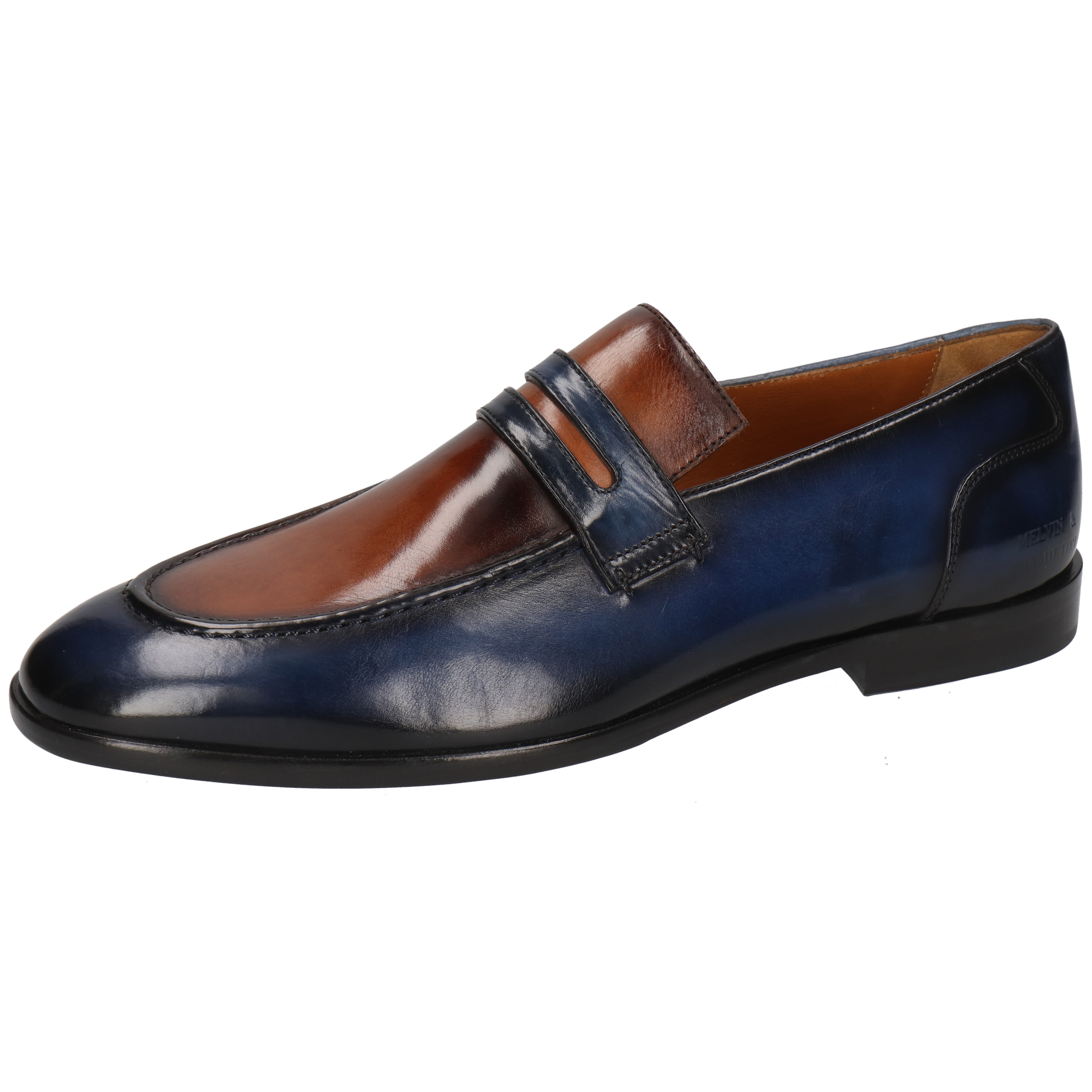 SANTO 4 - Mocassins en cuir | Bleu