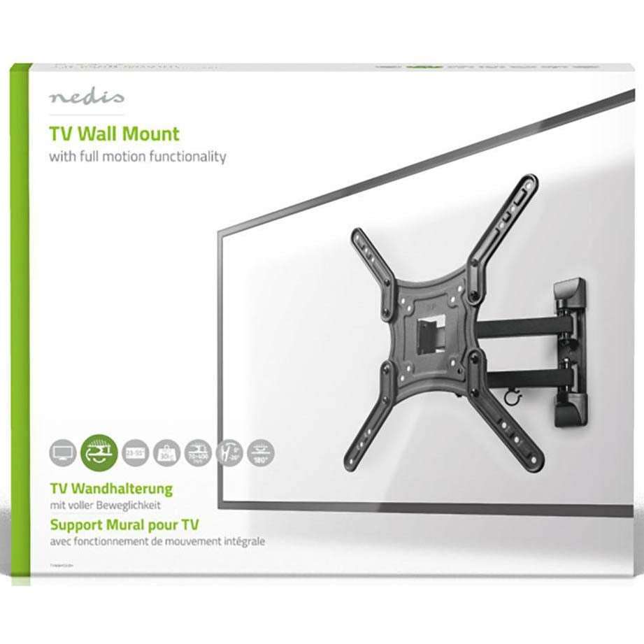 Nedis TVWM1530BK wandsteun voor flatscreen 23 tot 55” draai- kantelbaar 30kg