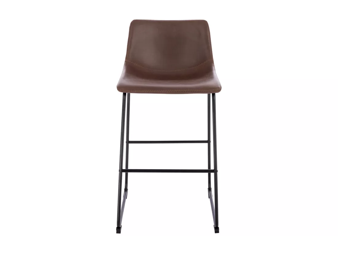 Set de 2 tabourets de bar en similicuir